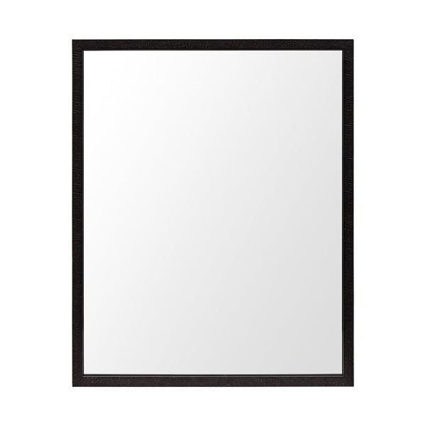 HomeRoots 32" Espresso Framed Vanity Mirror - Stylish Accent for Bathrooms & Living Spaces, Durable Design 607230