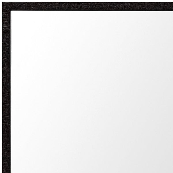 HomeRoots 32" Espresso Framed Vanity Mirror - Stylish Accent for Bathrooms & Living Spaces, Durable Design 607230