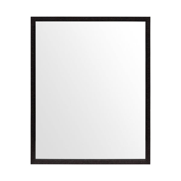 HomeRoots 32" Espresso Framed Vanity Mirror - Stylish Accent for Bathrooms & Living Spaces, Durable Design 607230