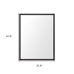 HomeRoots 42" Espresso Framed Bathroom Vanity Mirror - Stylish, Durable Design for Modern and Classic Spaces 607231