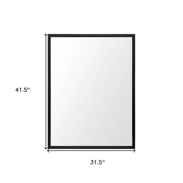 HomeRoots 42" Espresso Framed Bathroom Vanity Mirror - Stylish, Durable Design for Modern and Classic Spaces 607231