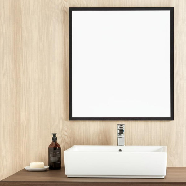 HomeRoots 42" Espresso Framed Bathroom Vanity Mirror - Stylish, Durable Design for Modern and Classic Spaces 607231
