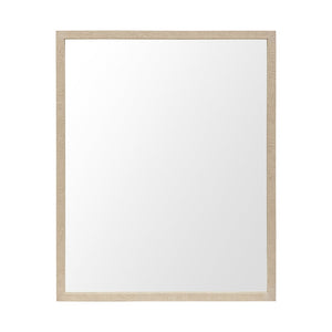 HomeRoots 32" Stylish Tan Framed Bathroom Vanity Mirror - Modern Design, Durable, Versatile for Any Room 607234