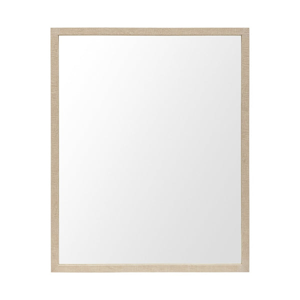 HomeRoots 32" Stylish Tan Framed Bathroom Vanity Mirror - Modern Design, Durable, Versatile for Any Room 607234