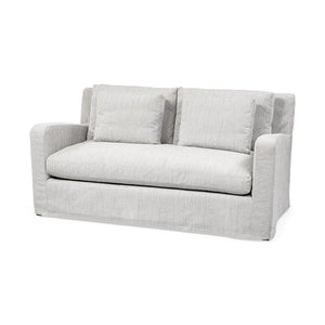 HomeRoots 69" Gray Fabric Sofa - Modern Elegance with Plush Comfort, Removable Cushions & Durable Design 607309