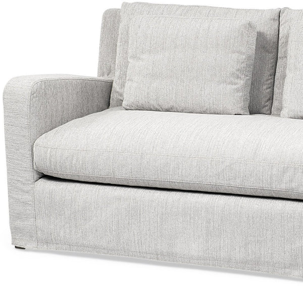 HomeRoots 69" Gray Fabric Sofa - Modern Elegance with Plush Comfort, Removable Cushions & Durable Design 607309