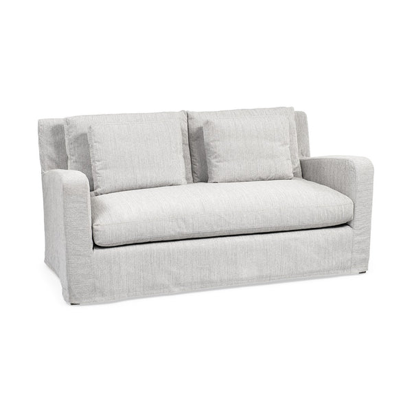 HomeRoots 69" Gray Fabric Sofa - Modern Elegance with Plush Comfort, Removable Cushions & Durable Design 607309