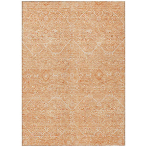 HomeRoots 5' Salmon Floral Washable Area Rug - Durable, Stylish, and Perfect for Indoor or Outdoor Spaces 5' X 8' 607381