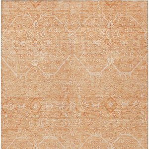 HomeRoots 5' Salmon Floral Washable Area Rug - Durable, Stylish, and Perfect for Indoor or Outdoor Spaces 10' X 14' 607385