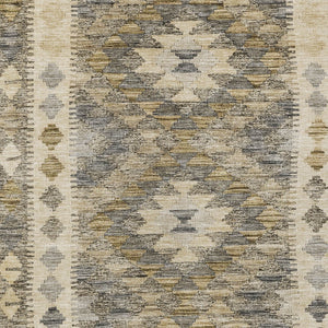 HomeRoots 5' Beige Geometric Indoor-Outdoor Area Rug - Durable, Stylish, and Machine Washable for All Spaces 8' X 10' 607425