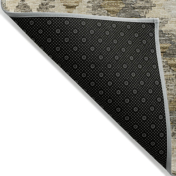 HomeRoots 5' Beige Geometric Indoor-Outdoor Area Rug - Durable, Stylish, and Machine Washable for All Spaces 10' X 14' 607427