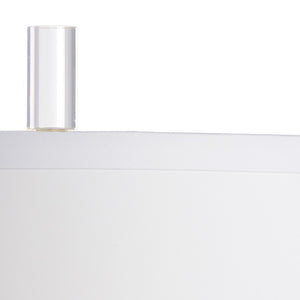 Wildwood Pauline Gray Ringed Porcelain Lamp With Antique Gold Mounting — Transitional 28" Accent Lighting For Nightstands 60743