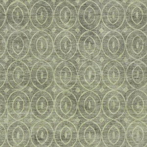 HomeRoots 5' Artichoke Green Geometric Indoor Outdoor Area Rug – Durable, Washable, Modern Style for High-Traffic Spaces 8' X 10' 607467