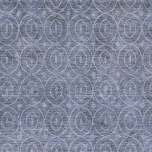 HomeRoots 5' Denim Blue Geometric Indoor Outdoor Area Rug - Stylish, Durable, Machine Washable for High Traffic Areas 5' X 8' 607477