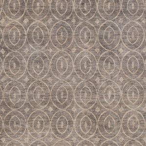 HomeRoots 5' Brown Geometric Area Rug - Washable, Durable, Stain-Resistant Design for Indoor and Outdoor Use 9' X 12' 607486