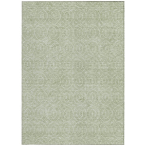 HomeRoots 5' Mint Green Geometric Area Rug – Stylish, Durable & Washable for Indoor and Outdoor Spaces 5' X 8' 607489