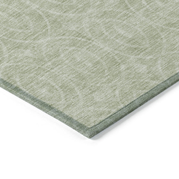 HomeRoots 5' Mint Green Geometric Area Rug – Stylish, Durable & Washable for Indoor and Outdoor Spaces 5' X 8' 607489