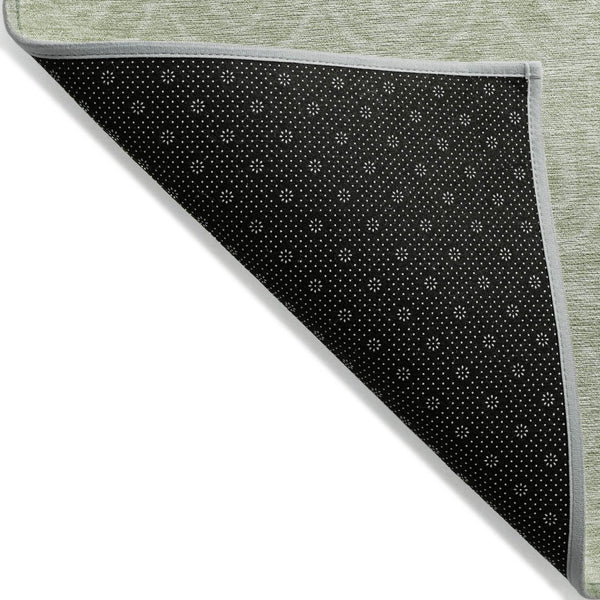 HomeRoots 5' Mint Green Geometric Area Rug – Stylish, Durable & Washable for Indoor and Outdoor Spaces 8' X 10' 607491