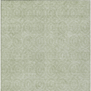 HomeRoots 5' Mint Green Geometric Area Rug – Stylish, Durable & Washable for Indoor and Outdoor Spaces 9' X 12' 607492