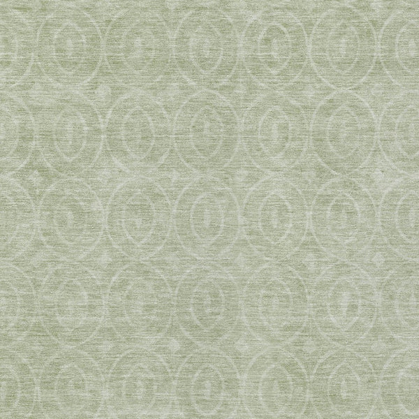 HomeRoots 5' Mint Green Geometric Area Rug – Stylish, Durable & Washable for Indoor and Outdoor Spaces 9' X 12' 607492