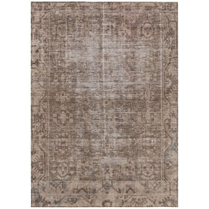 HomeRoots 5' Brown Oriental Area Rug - Elegant, Washable Design for Indoor & Outdoor Living Spaces 5' X 8' 607525