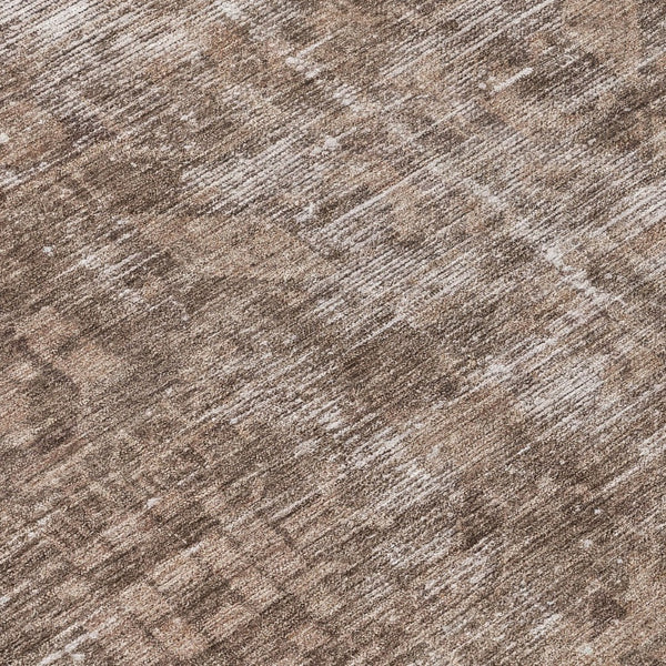 HomeRoots 5' Brown Oriental Area Rug - Elegant, Washable Design for Indoor & Outdoor Living Spaces 8' Round 607526