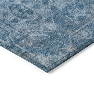 HomeRoots 5' Blue Oriental Washable Area Rug - Durable Indoor/Outdoor Charm for High-Traffic Spaces & Style 8' X 10' 607533