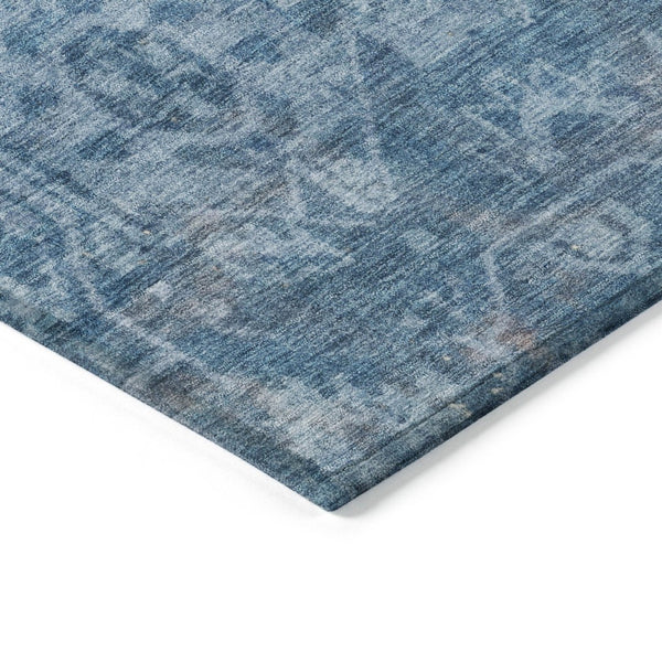 HomeRoots 5' Blue Oriental Washable Area Rug - Durable Indoor/Outdoor Charm for High-Traffic Spaces & Style 8' X 10' 607533