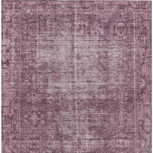 HomeRoots 5' Merlot Oriental Area Rug - Durable, Washable, Stylish Design for Indoor and Outdoor Spaces 5' X 8' 607549