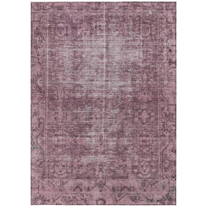 HomeRoots 5' Merlot Oriental Area Rug - Durable, Washable, Stylish Design for Indoor and Outdoor Spaces 8' X 10' 607551