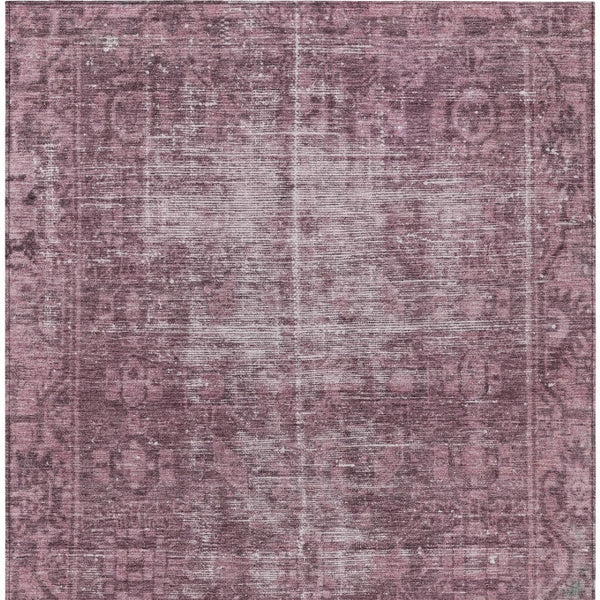 HomeRoots 5' Merlot Oriental Area Rug - Durable, Washable, Stylish Design for Indoor and Outdoor Spaces 10' X 14' 607553