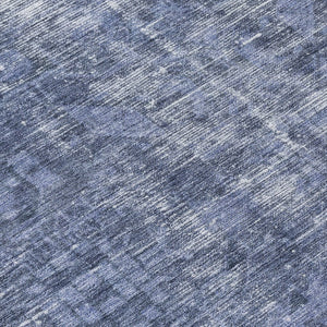 HomeRoots 5' Navy Blue Oriental Area Rug - Durable, Washable Design for Indoor & Outdoor Spaces, Stain-Resistant 8' Round 607562