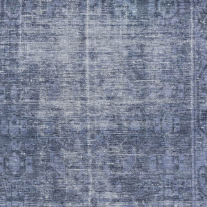 HomeRoots 5' Navy Blue Oriental Area Rug - Durable, Washable Design for Indoor & Outdoor Spaces, Stain-Resistant 8' X 10' 607563