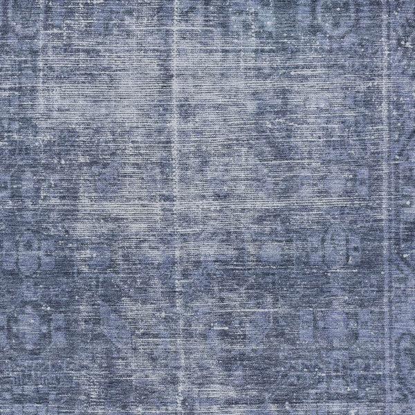 HomeRoots 5' Navy Blue Oriental Area Rug - Durable, Washable Design for Indoor & Outdoor Spaces, Stain-Resistant 8' X 10' 607563