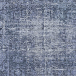 HomeRoots 5' Navy Blue Oriental Area Rug - Durable, Washable Design for Indoor & Outdoor Spaces, Stain-Resistant 9' X 12' 607564