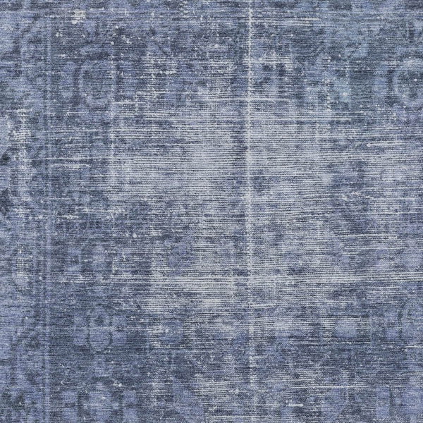 HomeRoots 5' Navy Blue Oriental Area Rug - Durable, Washable Design for Indoor & Outdoor Spaces, Stain-Resistant 9' X 12' 607564