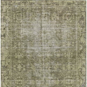 HomeRoots 5' Olive Green Oriental Area Rug – Durable, Washable & Stylish for Indoor/Outdoor Spaces 10' X 14' 607571