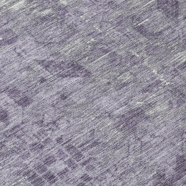 HomeRoots 5' Timeless Purple Oriental Indoor Outdoor Area Rug - Durable, Stylish, and Machine Washable Design 8' Round 607574