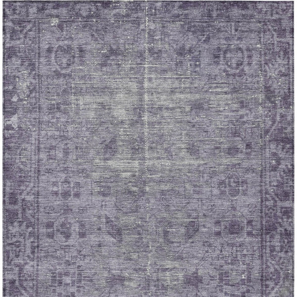 HomeRoots 5' Timeless Purple Oriental Indoor Outdoor Area Rug - Durable, Stylish, and Machine Washable Design 8' X 10' 607575