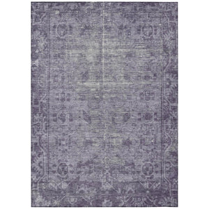 HomeRoots 5' Timeless Purple Oriental Indoor Outdoor Area Rug - Durable, Stylish, and Machine Washable Design 8' X 10' 607575