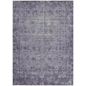 HomeRoots 5' Timeless Purple Oriental Indoor Outdoor Area Rug - Durable, Stylish, and Machine Washable Design 9' X 12' 607576