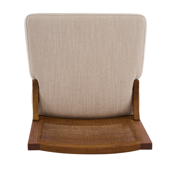 English Elm Christopher Knight Home® - Upholstered Dining Chairs Set Of 2 - Cane Back With Plush Cushion & Walnut Wood Legs For Elegance N768P367152W