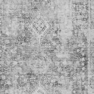 HomeRoots 5' Charcoal Oriental Area Rug - Durable, Washable Indoor & Outdoor Rug for High-Traffic Spaces 5' X 8' 607591