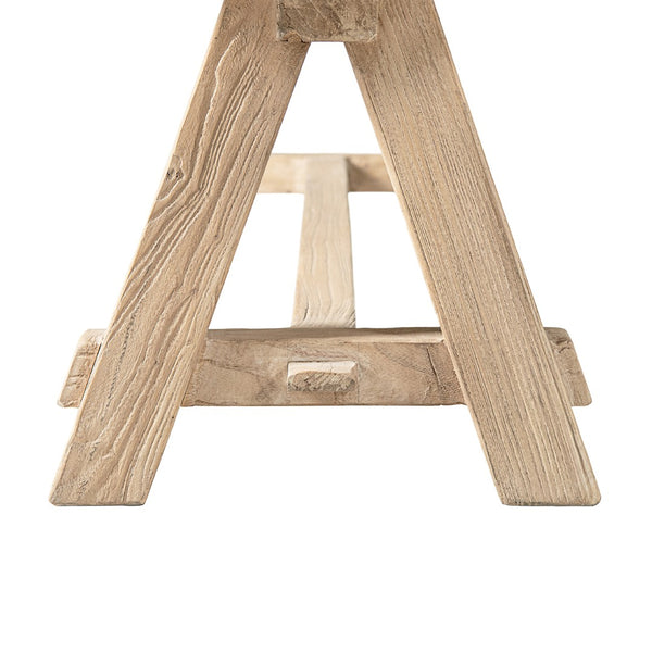 English Elm Hawthorne Reclaimed Elm Trestle Dining Bench Solid Wood Farmhouse Seat 72 Inch Natural B2719P474443