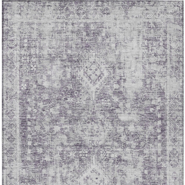 HomeRoots 5' Elegant Plum Oriental Area Rug - Washable, Durable Design for Indoor & Outdoor Spaces 5' X 8' 607615