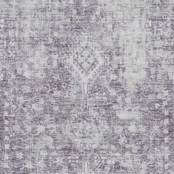 HomeRoots 5' Elegant Plum Oriental Area Rug - Washable, Durable Design for Indoor & Outdoor Spaces 8' X 10' 607617