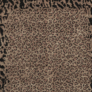 HomeRoots 5' Bold Brown Animal Print Area Rug for Indoor & Outdoor Use – Durable, Washable & Stylish Design 8' X 10' 607635