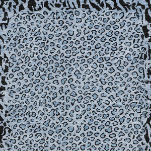 HomeRoots 5' Blue Animal Print Washable Area Rug - Stylish, Durable Accent for Indoor and Outdoor Spaces 8' X 10' 607641