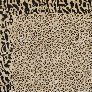HomeRoots 5' Gold Animal Print Area Rug - Stylish, Durable, Machine Washable for Indoor and Outdoor Spaces 9' X 12' 607648