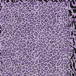 HomeRoots 5' Eye-Catching Purple Animal Print Area Rug - Durable, Washable, Indoor/Outdoor Versatility for Any Space 5' X 8' 607663
